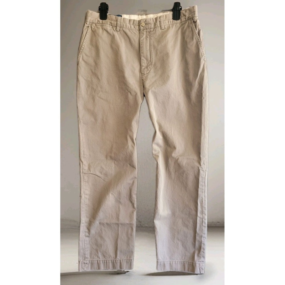 Vtg Polo Ralph Lauren Prospect Pant Mens Tagged 34x30(See Pics) 100% Cotton Gray